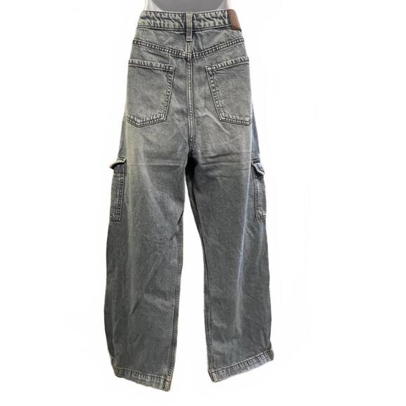 Aeropostale High Rise, Cargo, Wide Leg Women's Jeans, Size 8 - Picture 2 of 7